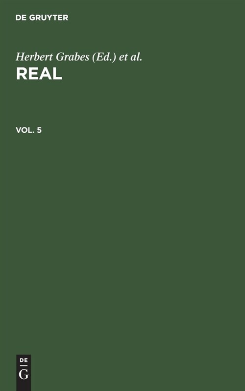 Real. Vol. 5 (Hardcover, Reprint 2020)