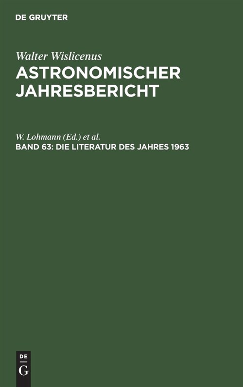 Die Literatur Des Jahres 1963 (Hardcover, Reprint 2020)