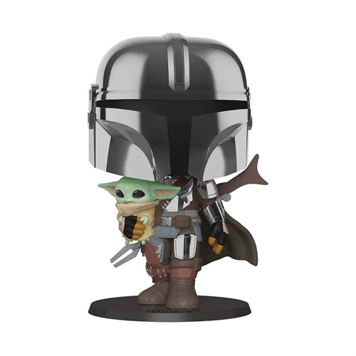 Pop 10 Inch Mandalorian with Chrome Vinyl Figure (Other)