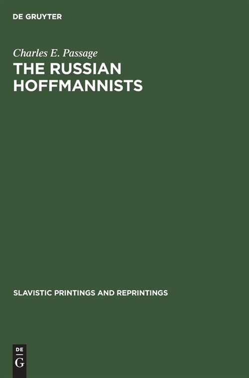 The Russian Hoffmannists (Hardcover, Reprint 2020)