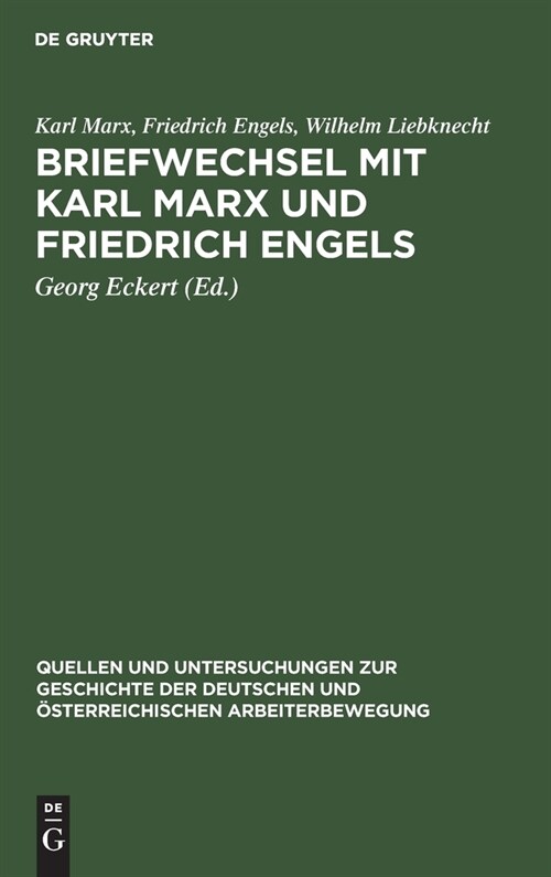 Briefwechsel mit Karl Marx und Friedrich Engels (Hardcover, Reprint 2020)