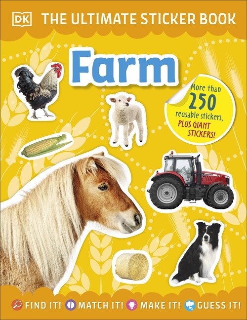Ultimate Sticker Book Farm (Paperback)
