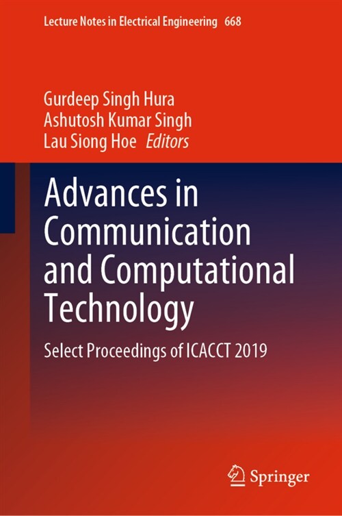 Advances in Communication and Computational Technology: Select Proceedings of Icacct 2019 (Hardcover, 2021)