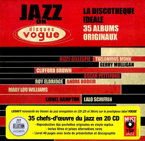 [수입] Jazz On Vogue: The Perfect Collection 35 Original Albums [20CD 한정판 박스세트]