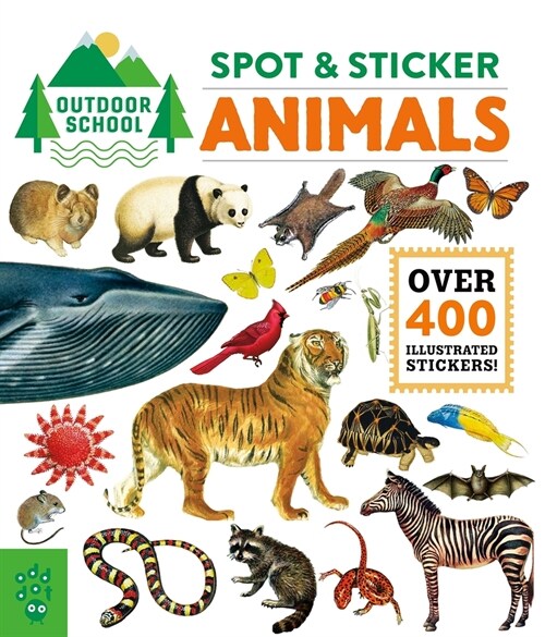Outdoor School: Spot & Sticker Animals (Paperback)