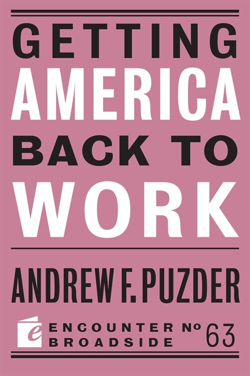 Getting America Back to Work (Paperback)