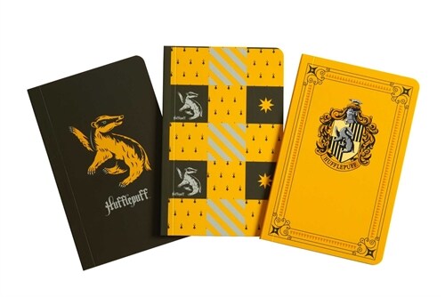 Harry Potter: Hufflepuff Pocket Notebook Collection (Set of 3) (Paperback)