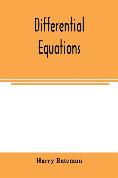 Differential equations (Paperback)