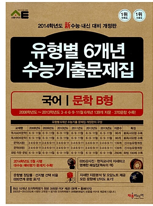 유형별 6개년 수능기출문제집 국어 문학 B형