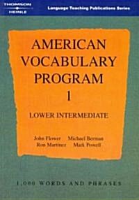 American Vocabulary Program 1: Lower Intermediate (Paperback)