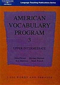 American Vocabulary Program 3: Upper Intermediate (Paperback)