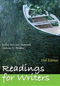 Readings for Writers (Paperback, 13th)