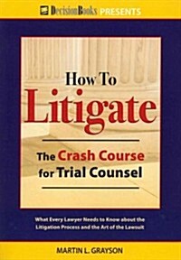 How to Litigate (Paperback)