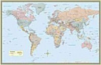 World Map Poster (32 X 50 Inches) - Paper: - A Quickstudy Reference (Other, 2, Second Edition)