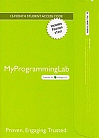 Myprogramminglab with Pearson Etext -- Access Card -- For Introduction to Programming Using VisualBASIC 2012 (Hardcover, 9, Revised)