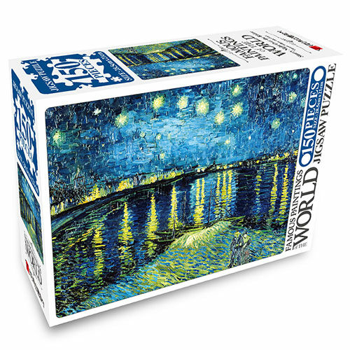 명화 150PCS 직소퍼즐 : 별이 흐르는 하늘의 론강