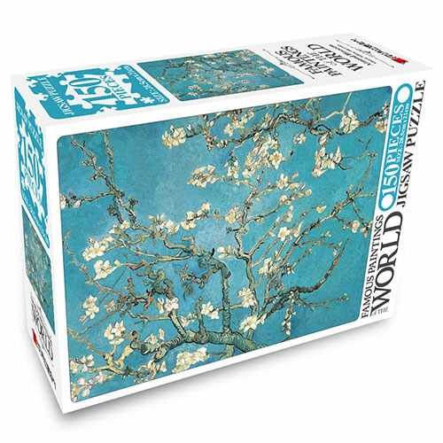 명화 150PCS 직소퍼즐 : 꽃피는 아몬드나무