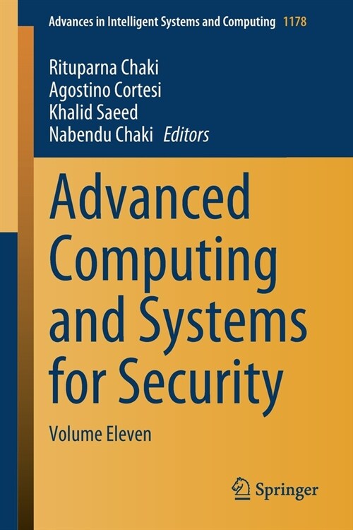 Advanced Computing and Systems for Security: Volume Eleven (Paperback, 2021)