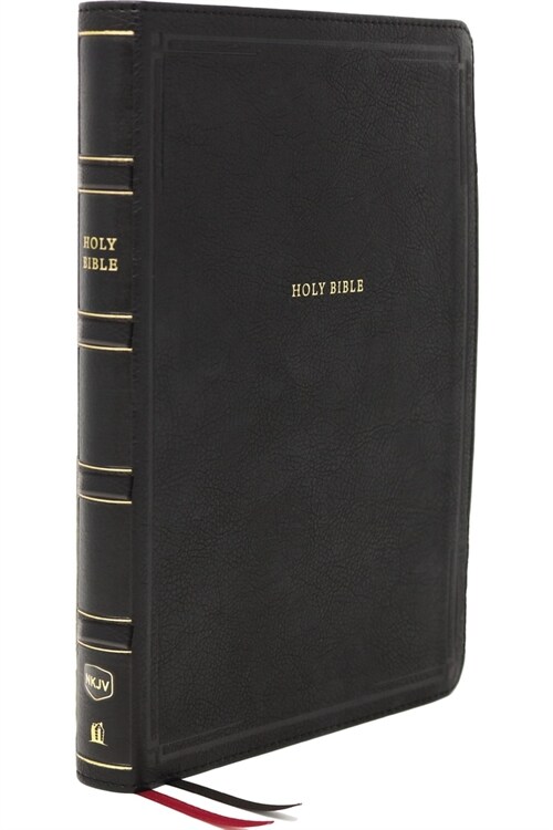 Nkjv, Deluxe End-Of-Verse Reference Bible, Personal Size Large Print, Leathersoft, Black, Red Letter Edition, Comfort Print: Holy Bible, New King Jame (Imitation Leather)