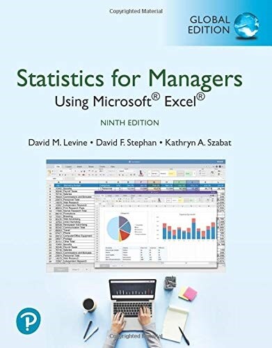 Statistics for Managers Using Microsoft Excel, Global Edition (Paperback, 9 ed)