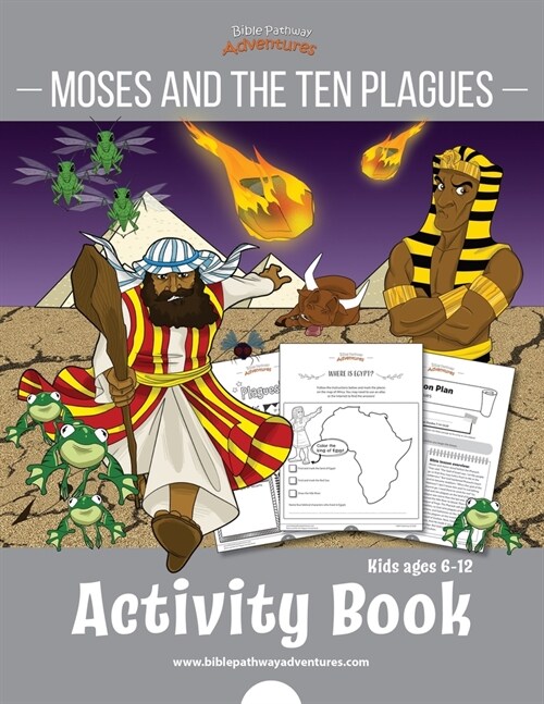 Moses and the Ten Plagues Activity Book (Paperback)