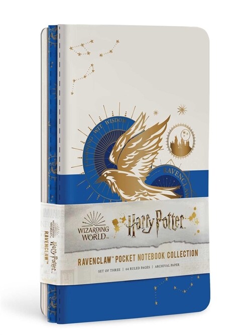 Harry Potter: Ravenclaw Constellation Sewn Pocket Notebook Collection (Set of 3) (Paperback)