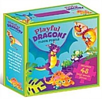 Playful Dragons Floor Puzzle (Hardcover)