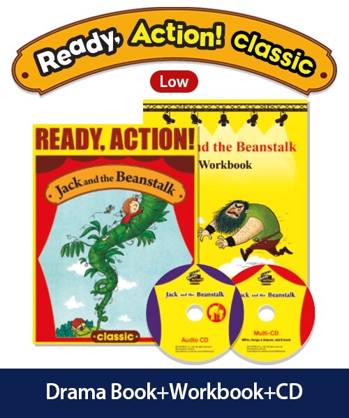 Ready Action Classic Low : Jack and the Beanstalk (Student Book with CDs + Workbook)