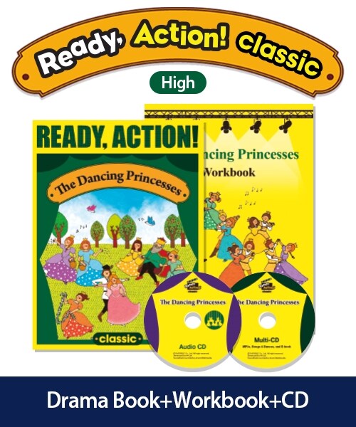 [중고] Ready Action Classic High : The Dancing Princesses (Student Book + Workbook + CD)