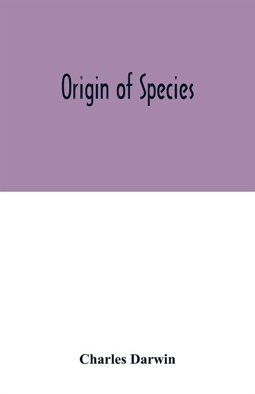 Origin of species (Paperback)