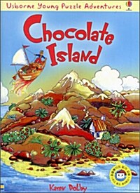[중고] Usborne Young Puzzle Chocolate Island (Paperback + Tape 1개)