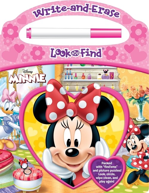Disney Minnie: Write-And-Erase Look and Find [With Marker] (Board Books)