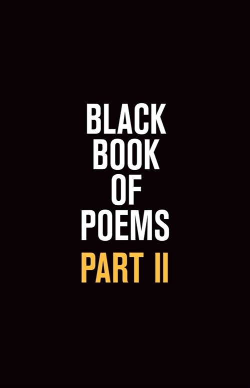 Black Book of Poems II (Paperback)