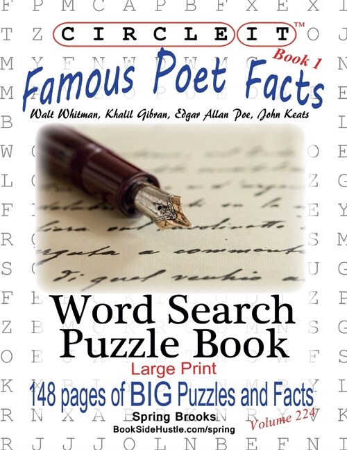 Circle It, Famous Poet Facts, Book 1, Word Search, Puzzle Book (Paperback)