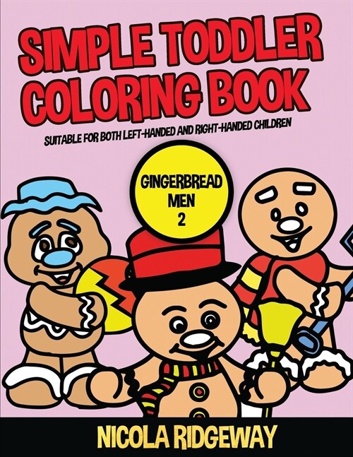 Simple Toddler Coloring Book (Gingerbread men 2) (Paperback)