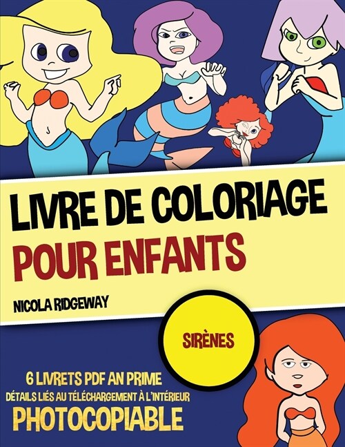 Livre de coloriage pour enfants (Sirènes) (Paperback)