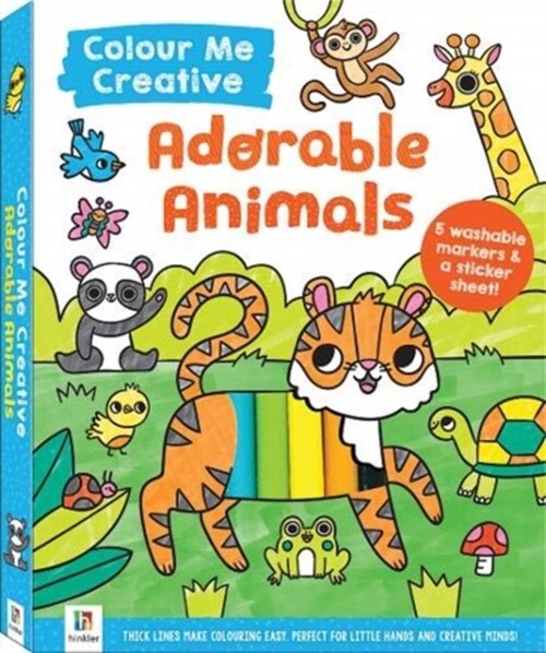 Colour Me Creative: Adorable Animals (Paperback)