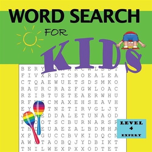Word Search for Kids Level 4 (Paperback)