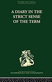 A Diary in the Strictest Sense of the Term (Paperback)