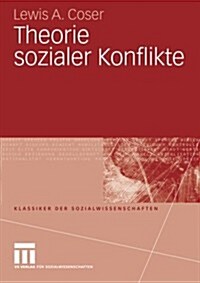 Theorie Sozialer Konflikte (Paperback, 2009)