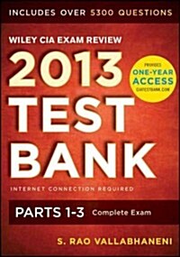 Wiley CIA Exam Review 2013 Online Test Bank 1-year Access (CD-ROM, Pass Code)