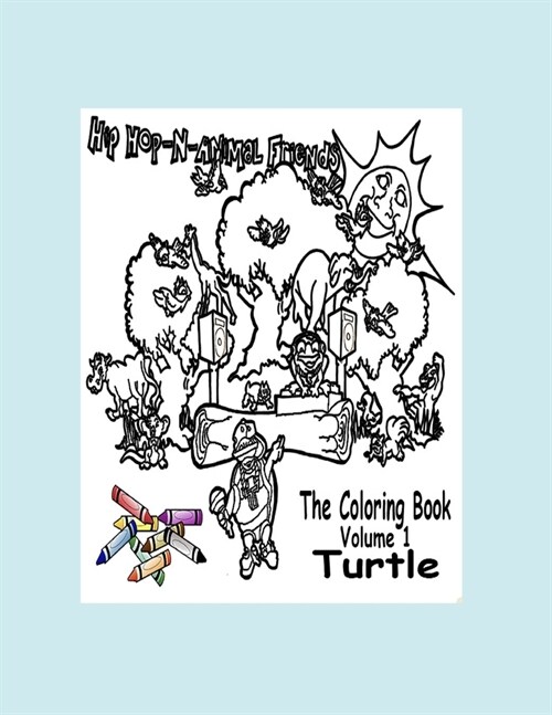 Hip Hop-N-Animal Friends: Coloring Activities Book (Paperback)