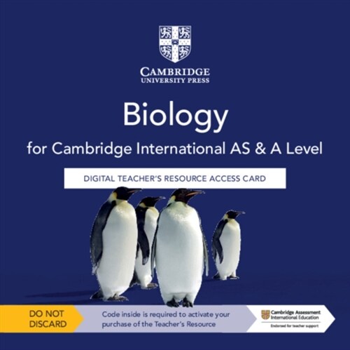 Cambridge International AS & A Level Biology Digital Teachers Resource Access Card (Digital product license key, 5 Revised edition)