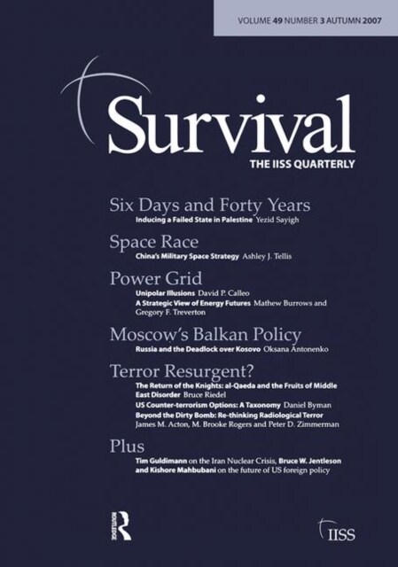 Survival 49.3 : Survival 49.3 Autumn 2007 (Hardcover)