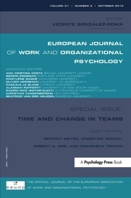 Time and Change in Teams (Hardcover, 1)