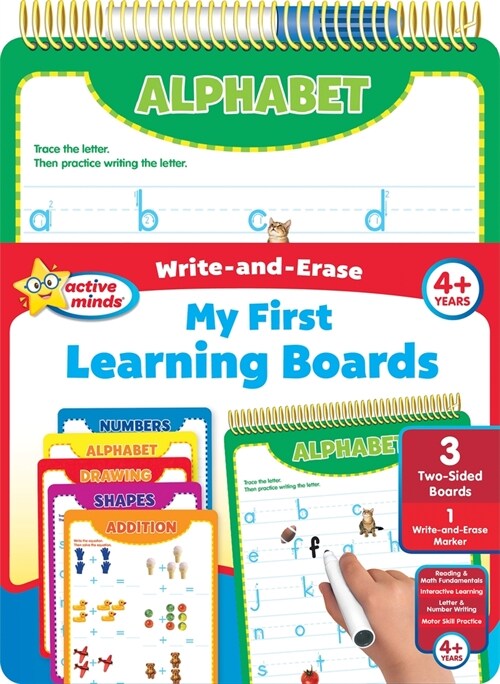 Active Minds Write-And-Erase My First Learning Boards (Spiral)