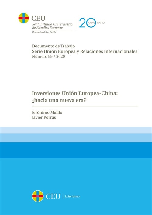 INVERSIONES UNION EUROPEA CHINA HACIA UNA (Book)