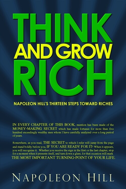 Think and Grow Rich: Napoleon Hills Thirteen Steps Toward Riches (Paperback)