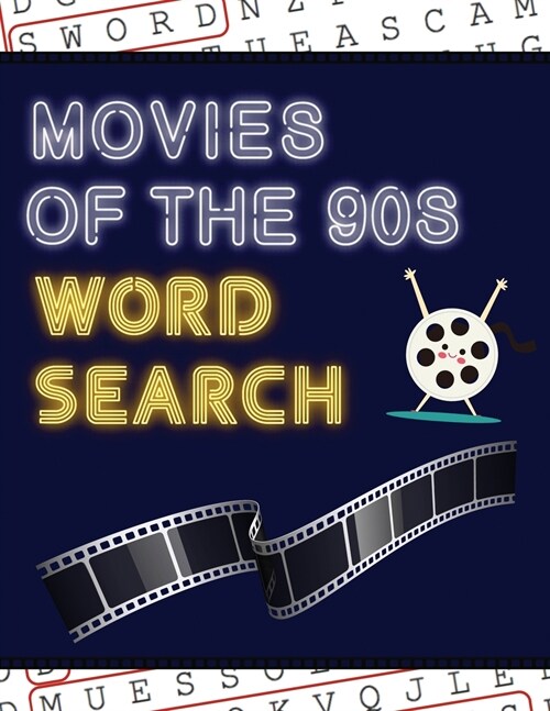 Movies of the 90s Word Search: 50+ Film Puzzles With Hollywood Pictures Have Fun Solving These Large-Print Nineties Find Puzzles! (Paperback)
