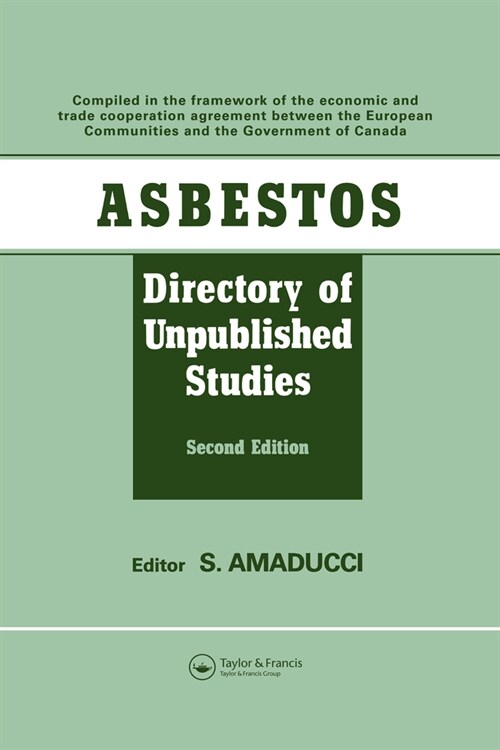Asbestos : Directory of Unpublished Studies (Paperback)